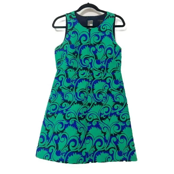 J. Crew | Dresses | J Crew Vineyard Jacquard Mini Dress Teal Green Blue Aline Sleeveless Size 6 | Poshmark J. Crew | Dresses | J Crew Vineyard Jacquard Mini Dress Teal Green Blue Aline Sleeveless Size 6 | Poshmark